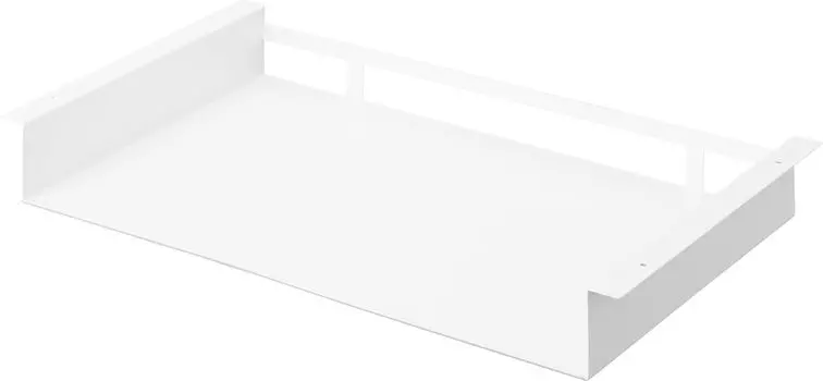 Yamazaki Jitsugyo Under Table Placemat Storage Rack White W55 x x Tower Retrofitted Storage Wood Screw Fixed 1873 D30.2 H6.6cm белый