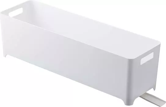 Yamazaki Jitsugyo узкая корзина для сушки, длинная, белая, xx высота 16 см, башенная корзина для сушки 4314, ширина 55,5, глубина 16,4 см белый