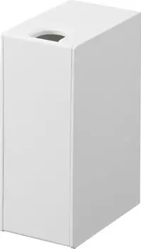 Yamazaki Jitsugyo [В комплект входят пинцет для гипсокартона и шурупы для дерева] Держатель для туалетной щетки, смываемый в стену, совместимый со стенами из гипсокартона, белый, Ш6 x