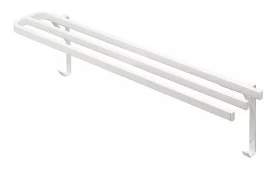 Yamazaki Jitsugyo [В комплект входят пинцет для гипсокартона и шурупы для дерева] Настенная вешалка для полотенец, белая, прибл.. Ш65,5XГ15,5XВ20 см, вешалка для полотенец, может быть