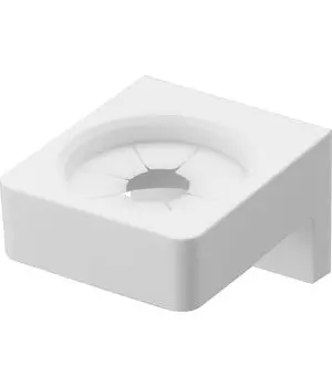 Yamazaki Jitsugyo [В комплект входят пинцет для гипсокартона и шурупы для дерева] Настенный держатель для фонарика-ручки Совместим со стенами из гипсокартона Белый Прибл.. Ш5.4 х