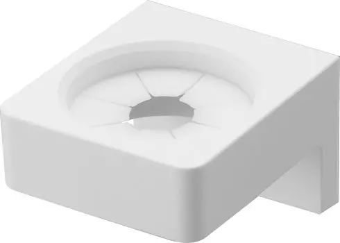 Yamazaki Jitsugyo [В комплект входят пинцет для гипсокартона и шурупы по дереву] Настенный держатель для сантехники, совместимый со стенами из гипсокартона, белый, Ш5,4 x Г6,2 x