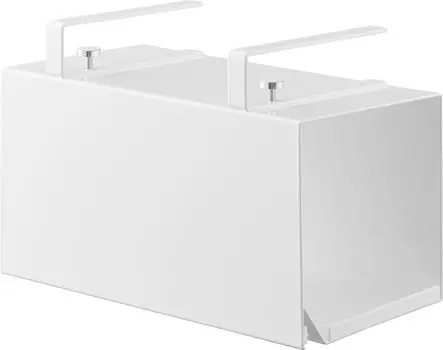 Yamazaki Jitsugyo врезной держатель для кухонной бумаги с крышкой S белый Ш26 x Г13 x башня гигиеническое кухонное хранение 3006 (Ямадзаки) Одноручный белый