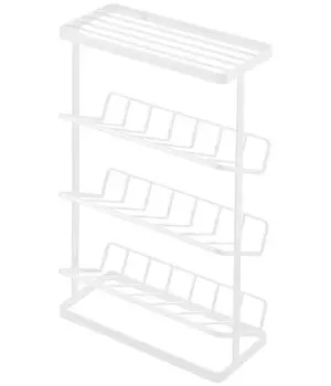 Yamazaki Jitsugyo (Yamazaki) Bath Bottle Rack Tower White 2909