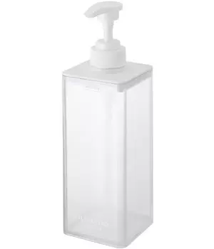 Ямазаки Дзицугё (Ямадзаки) Дозатор для моющего средства Plymouth MIST, белый, Ш7 x Г7,5 x В24 см, сменный флакон для шампуня 1547