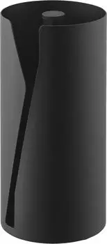 Yamazaki Kitchen Paper Cuts with One Vertical W12 x D12 x Can be Used Upright to Save 10040 Holder, Hand, Hides, Type, Black, H24.7cm, Tower, Space, чёрный