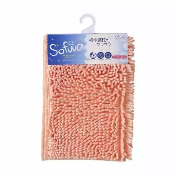 Yamazaki Sangyo Bath Mat Soft Microfiber Water Absorbing Pink S Size 36x50cm 157365 [Patented] розовый