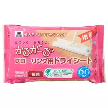 Yamazaki Sangyo Dry sheet for floor large 60 sheet, которые можно использовать как на общем размере для всех ширина 30 x глубина 20 см 201266 дворников, емкость, белый