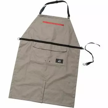 Yamazen Agricultural Waterproof Agripron Storage Work Apron Beige (Completely Waterproof) (With Pocket) AGM-1000