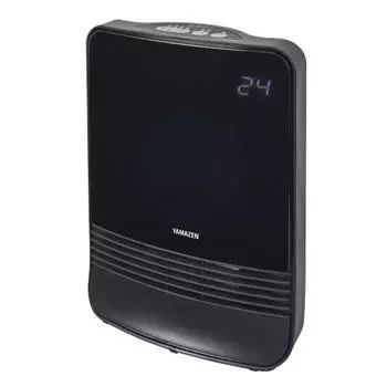 Yamazen Ceramic Fan Heater, Ceramic Heater, Small with Temperature Sensor, Energy Saving, 1200W, 2-Stage Output Switching, Auto Off Timer, Fall Off Sw