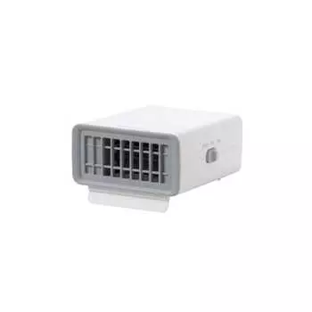 Yamazen Ceramic Fan Heater Compact Quick Heating Mini Handheld Heater 2WAY (Warm Air/Blower) Small Desk Heater with Stand White DMF-D02(W)