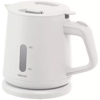 [Yamazen] Electric Kettle, Electric Pot, 1.0L, 1200W, For Living Alone, Living with Two People, Preventing Hot Water from Spilling, Preventing Empty