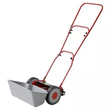 [Yamazen] Ручная газонокосилка, ширина кошения 200 мм, регулировка высоты кошения в 4 уровнях, регулировка высоты в 2 уровнях, барабан с 6 лезвиями, простая сборка, N