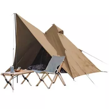 YAMAZEN tent using TC material Brown One-pole flame-retardant TOP-240 (TBE)
