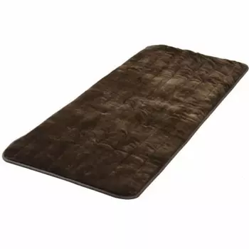 Yamazen Washable Anywhere Carpet (Washable) 180 x 80cm Flannel Finish with Room Temperature Sensor Brown YWC-182F(T)E
