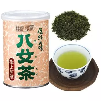 Yame tea green tea tea leaves high quality premium sencha 100g canned Iwasakien Seicha tea Kyushu Fukuoka high quality sencha Yame tea picked around