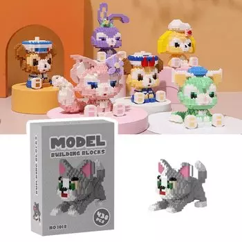 YAMOXLS блоки маленькие мультяшки милые ручная сборка своими руками украшение подарок для детей взрослых инструкция в комплекте (МЖМ-004)