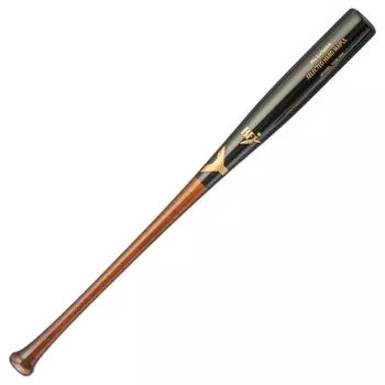 Yanase Wooden Bat Hard Y Bat Maple BFJ Middle Balance with Hollowout 84.5cm Fukuda Player Model YCM-004 Black x Brown 84.5cm900g Average)