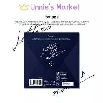 Янг К. (день6) - Письма с примечаниями Digipack Ver. + Бесплатный подарок 1EA
