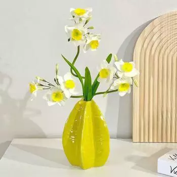 Yangtao Ceramic Vase Simulated Flower Fake Flower Living Room Camellia Creative Art Flower Planter Home Desktop Decoration Set