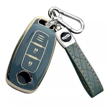 YANMW Sakura key case compatible Nissan Aria key cover new model X-Trail smart key case TPU (blue)