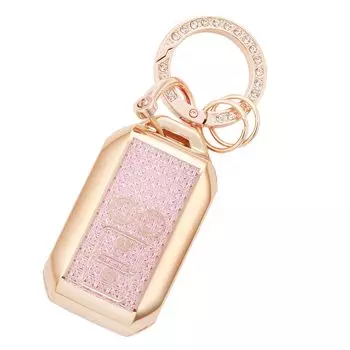 YANMW Spacia Key Compatible with Suzuki Spacia Flair and Solio Smart Key Cute Gold Pink Case, Custom, Wagon, Holder,