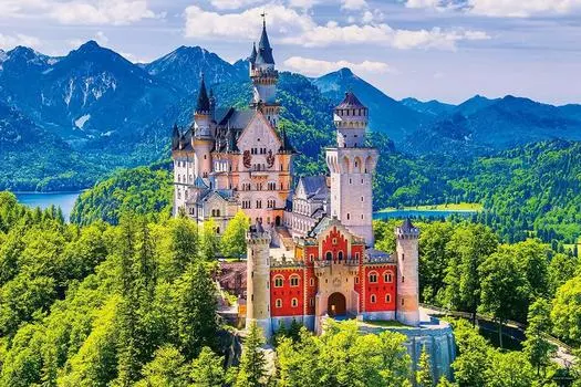 Yanoman 1000 Piece Jigsaw Puzzle Longing for the Middle Ages Neuschwanstein Castle (Germany) (50x75cm)