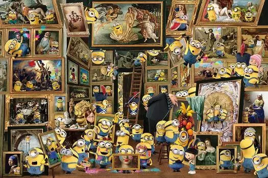 Yanoman 1000 Piece Jigsaw Puzzle Minions Museum of Minions Art (50x75cm)