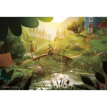 Yanoman 1000 Piece Jigsaw Puzzle MOOMIN The Last Dragon in the World [Compact Piece] (26x38cm)
