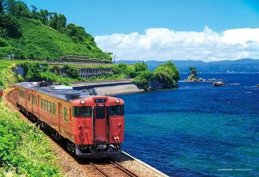 Yanoman 108 Piece Jigsaw Puzzle Himi Line and Toyama Bay Large Piece x (Toyama) (26 38cm)