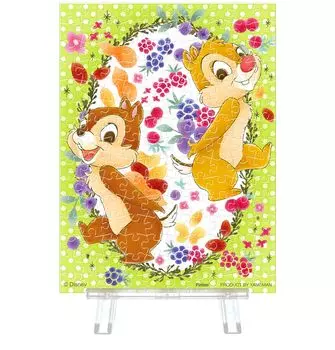 Yanoman 150 Piece Jigsaw Puzzle Disney Petit Paris Clear Lovely Reese Chip & Dale (7.6x10.2cm)