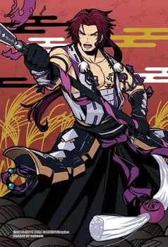 Yanoman 70 Piece Jigsaw Puzzle Touken Ranbu Tonbo Kiri Art -ONLINE- (Awn) [Prism Petit] (10x14.7cm) 97-192