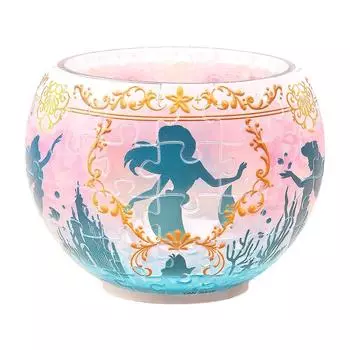 Yanoman 80 элементов пазла Disney Aurora Glass Ariel - - [Пазл с абажуром] (7x10x10см)