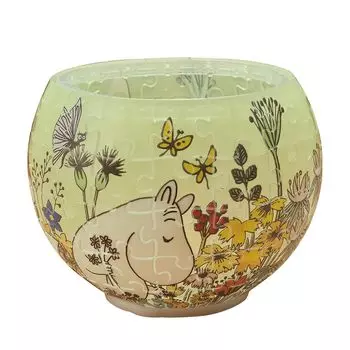 Yanoman 80 Piece Jigsaw Puzzle MOOMIN Fun Flower Garden [Lampshade Puzzle] (7x10x10cm)