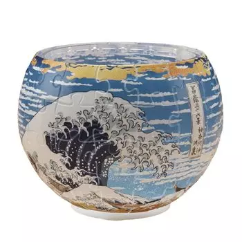 Yanoman 80 Piece Jigsaw Puzzle Shiranami and Red Fuji [Lampshade Puzzle]