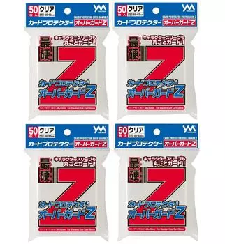 Yanoman Card Protector Overguard Z 50 pieces clear x 4 piece set of 200 card 68 x 93 (total sleeves) (compatible size mm)