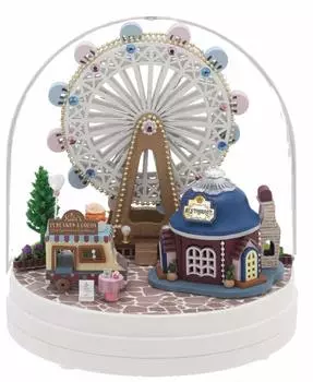 Yanoman Dollhouse Ferris Wheel of Happiness Japanese Instruction Manual with Glue MiniatU 516-20
