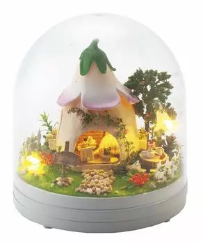 Yanoman Dollhouse U Fairies Garden Japanese Instruction Manual with Glue Miniature 516-14