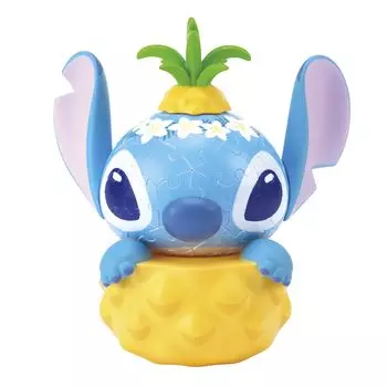 Yanoman Jigsaw 3D Disney x x Includes Piece Request and Instruction Manual 69-Piece Puzzle, Stitch/Pineapple (Completed Size Approx. 13.3 8.9 14.4