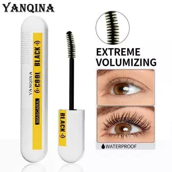 YANQINA Golden Tube Mascara Водостойкая, длинная и не растекающаяся 3D-тушь «три в одном» с силиконовой головкой 10g