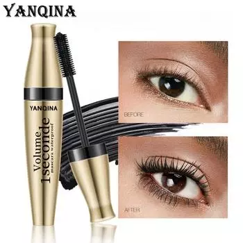 YANQINA Golden Tube Mascara Водостойкая, длинная и не растекающаяся 3D-тушь «три в одном» с силиконовой головкой 10ml