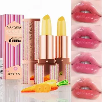 Yanqina Rainbow Температура Изменение Помады Антипригарная Чашка Невыцветающая Увлажняющая Помада Изменение Цвета