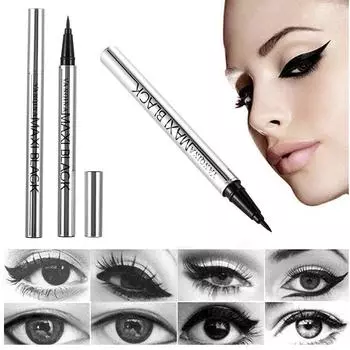 YANQINA - Ultimate Black Eye Pencil, долговечная, водостойкая подводка для глаз, устойчивая к пятнам, косметика, красота, жидкость для макияжа
