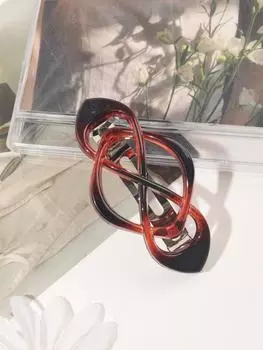 Янтарные полые яркие весенние французские заколки для волос, элегантные заколки для хвостиков, заколки для женщин и девочек, модные аксессуары для волос