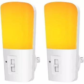 Янтарный цвет Светодиодный ночник от комаров с датчиком заката и рассвета с регулируемой яркостью в ночное время 1 теплый белый