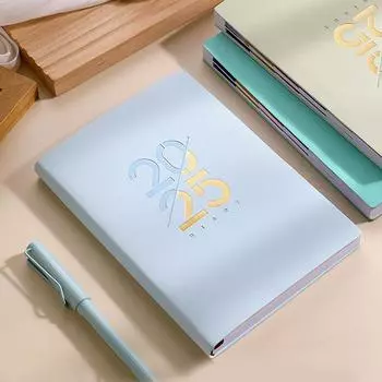 Янв 2025 - Дек 2025 Планировщик Блокнот A5 Повестка дня Испанский Внутренний 80Gsm Ежемесячно/Еженедельно/Ежедневно Школьные Принадлежности Канцелярские Товары A3