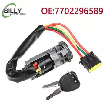 YAOPEI 7702296589 цилиндр замка зажигания и ключ переключения для Renault Logan Dacia Sandero Clio 7701471098 7701471220 6601551102