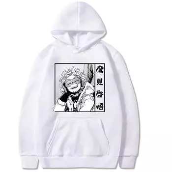 Япония Аниме Моя геройская академия Ястребы Графический принт Мужские и женские толстовки Boku No Hero Academia Уличная одежда Harajuku Унисекс Толстовка XS чёрный