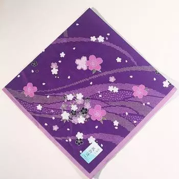 Япония Heyin Женский Носовой Платок Носовой Платок Чистый Хлопок Тонкий Мягкий Приятный к Коже Впитывающий Пот Ручной Подарок Карманный Маленький Шарф Purple