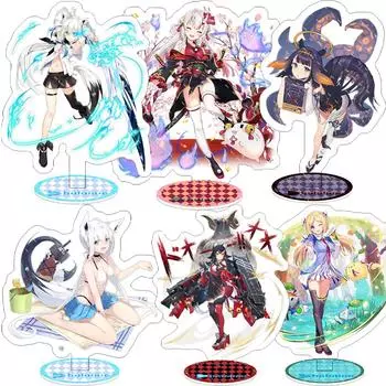 Япония Hololive Vtuber Акриловые сумки Usada Pekora Uruha Rushia Hosimati Suisei Inugami Korone Сумки-подставки Модель аниме 1-15 cm